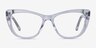 Little Charlotte Clear AcetateEyeglass Frames from EyeBuyDirect, Front View