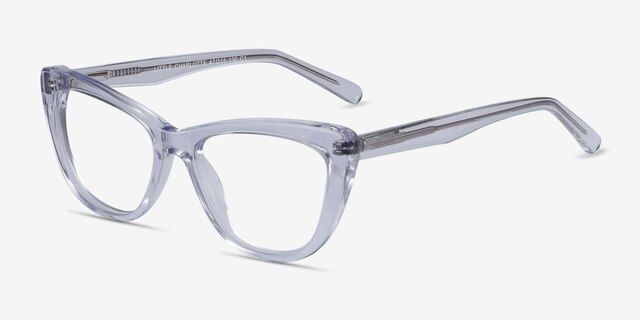 Little Charlotte Clear AcetateEyeglass Frames from EyeBuyDirect, Angle View