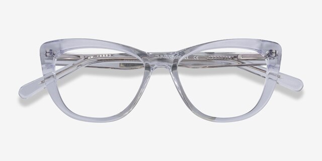Little Charlotte Clear AcetateEyeglass Frames from EyeBuyDirect, Closed View