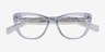 Little Charlotte Clear AcetateEyeglass Frames from EyeBuyDirect, Closed View