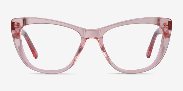 Little Charlotte Pink AcetateEyeglass Frames from EyeBuyDirect, Front View