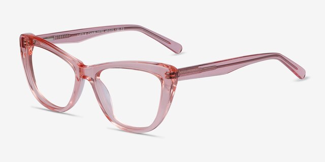 Little Charlotte Pink AcetateEyeglass Frames from EyeBuyDirect, Angle View
