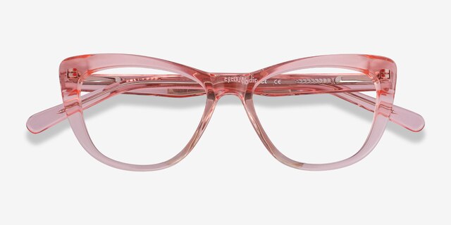 Little Charlotte Pink AcetateEyeglass Frames from EyeBuyDirect, Closed View