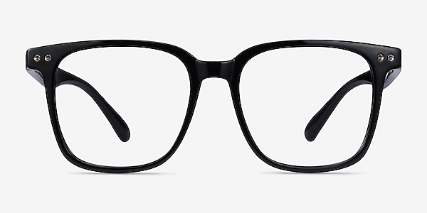 Piano Black Plastic Eyeglass Frames