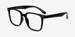 Piano Black PlasticEyeglass Frames from EyeBuyDirect, Angle View
