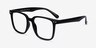 Piano Black PlasticEyeglass Frames from EyeBuyDirect, Angle View