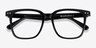 Piano Black PlasticEyeglass Frames from EyeBuyDirect, Closed View
