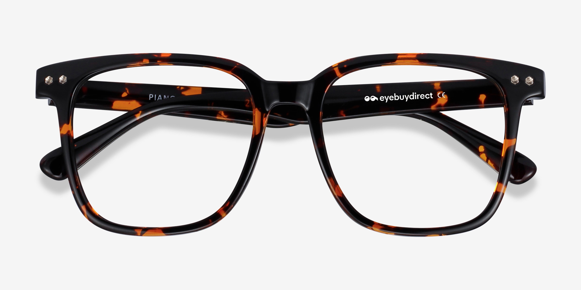 Piano Square Floral Full Rim Eyeglasses | Eyebuydirect Canada