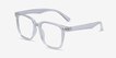 Piano Clear PlasticEyeglass Frames from EyeBuyDirect, Angle View
