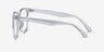Piano Clear PlasticEyeglass Frames from EyeBuyDirect, Side View
