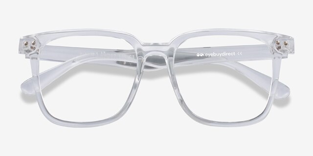 Piano Clear PlasticEyeglass Frames from EyeBuyDirect, Closed View