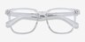 Piano Clear PlasticEyeglass Frames from EyeBuyDirect, Closed View