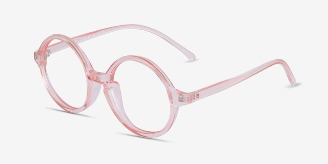 Little Years Rose PlastiqueMontures de lunettes de vue d'EyeBuyDirect, Vue d'Angle