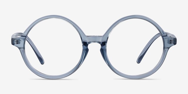 Little Years Blue PlasticEyeglass Frames from EyeBuyDirect, Front View
