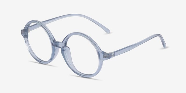 Little Years Blue PlasticEyeglass Frames from EyeBuyDirect, Angle View