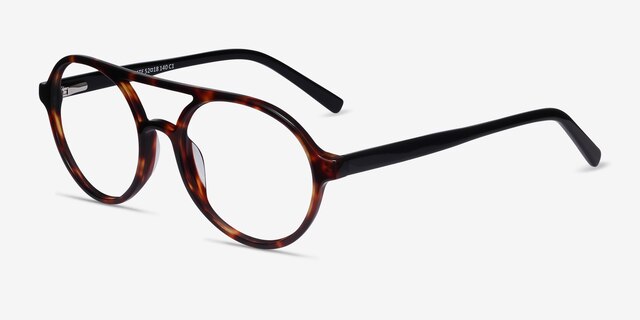 Elevate Tortoise AcetateEyeglass Frames from EyeBuyDirect, Angle View