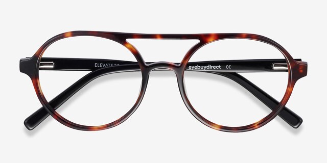 Elevate Tortoise AcetateEyeglass Frames from EyeBuyDirect, Closed View