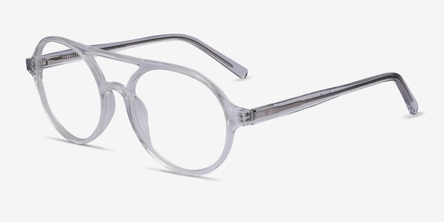 Elevate Clear AcetateEyeglass Frames from EyeBuyDirect, Angle View