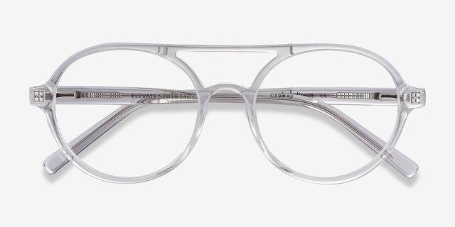 Elevate Clear AcetateEyeglass Frames from EyeBuyDirect, Closed View