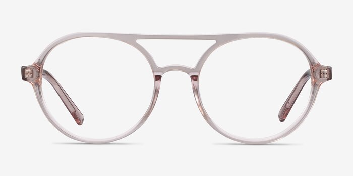Elevate Clear Pink Acetate Eyeglass Frames from EyeBuyDirect
