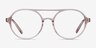 Elevate Clear Pink AcétateMontures de lunettes de vue d'EyeBuyDirect, Vue de Face
