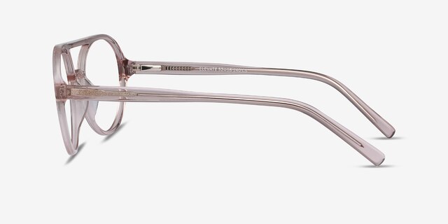 Elevate Clear Pink AcétateMontures de lunettes de vue d'EyeBuyDirect, Vue de Côté