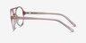 Elevate Clear Pink AcétateMontures de lunettes de vue d'EyeBuyDirect, Vue de Côté