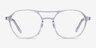 Higher Transparent AcétateMontures de lunettes de vue d'EyeBuyDirect, Vue de Face