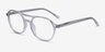 Higher Transparent AcétateMontures de lunettes de vue d'EyeBuyDirect, Vue d'Angle