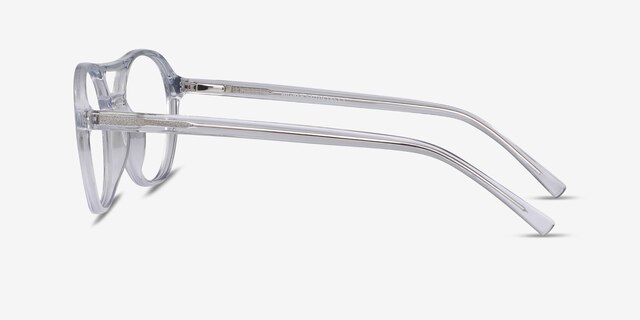Higher Transparent AcétateMontures de lunettes de vue d'EyeBuyDirect, Vue de Côté