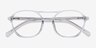 Higher Transparent AcétateMontures de lunettes de vue d'EyeBuyDirect, Vue Rapprochée