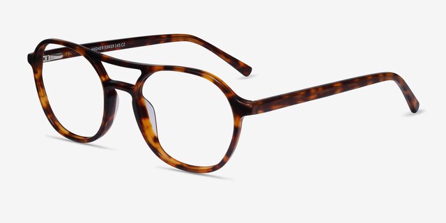 Higher Tortoise AcetateEyeglass Frames from EyeBuyDirect, Angle View