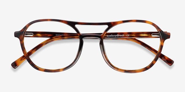Higher Tortoise AcetateEyeglass Frames from EyeBuyDirect, Closed View