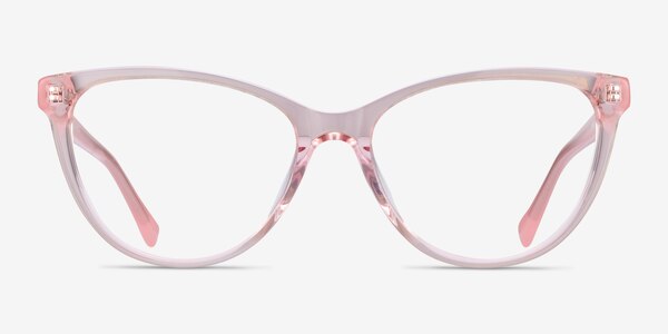 Sing Clear Pink Acetate Eyeglass Frames