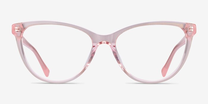 Sing Clear Pink Acetate Eyeglass Frames from EyeBuyDirect