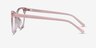 Sing Clear Pink AcetateEyeglass Frames from EyeBuyDirect, Side View