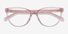 Sing Clear Pink AcetateEyeglass Frames from EyeBuyDirect, Closed View