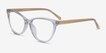 Sing Clear Yellow AcetateEyeglass Frames from EyeBuyDirect, Angle View