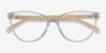 Sing Clear Yellow AcétateMontures de lunettes de vue d'EyeBuyDirect, Vue Rapprochée