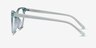 Sing Clear Blue AcetateEyeglass Frames from EyeBuyDirect, Side View