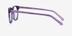 Steps Purple AcetateEyeglass Frames from EyeBuyDirect, Side View