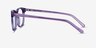 Steps Violet AcétateMontures de lunettes de vue d'EyeBuyDirect, Vue de Côté
