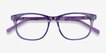 Steps Purple AcetateEyeglass Frames from EyeBuyDirect, Closed View