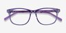 Steps Violet AcétateMontures de lunettes de vue d'EyeBuyDirect, Vue Rapprochée