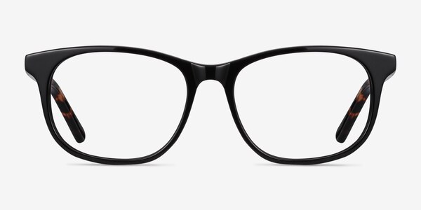 Steps Black Acetate Eyeglass Frames