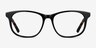 Steps Black AcetateEyeglass Frames from EyeBuyDirect, Front View