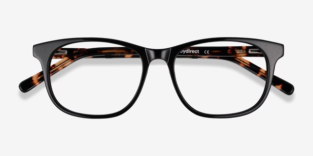 Steps Black AcetateEyeglass Frames from EyeBuyDirect, Closed View