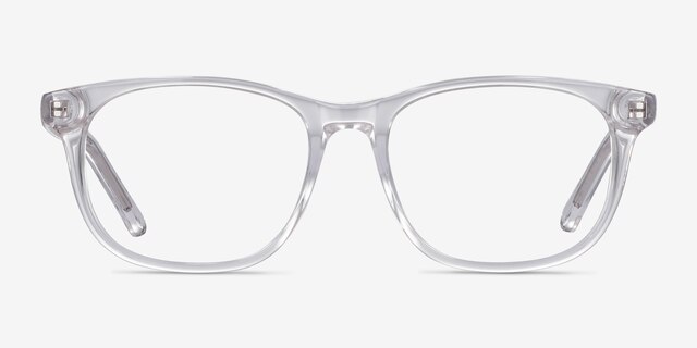 Steps Clear AcetateEyeglass Frames from EyeBuyDirect, Front View