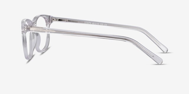 Steps Clear AcetateEyeglass Frames from EyeBuyDirect, Side View