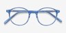 Excel Blue AcetateEyeglass Frames from EyeBuyDirect, Closed View